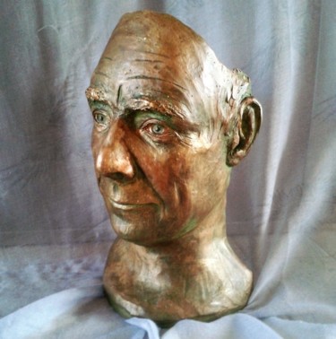 Sculpture intitulée "Antoine, mon amour" par Marian Cobos, Œuvre d'art originale, Céramique