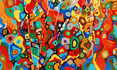 Painting titled "Insignificance" by Fixio Genta, Original Artwork, Acrylic