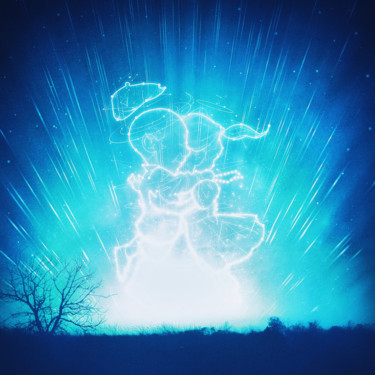 Digitale Kunst mit dem Titel "Cosmo + Celeste ( C…" von Badbug'S, Original-Kunstwerk, Digitale Malerei