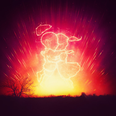Digitale Kunst mit dem Titel "Cosmo & Celeste  Co…" von Badbug'S, Original-Kunstwerk, Digitale Malerei