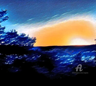 Photography titled "COUCHER DE SOLEIL" by Grafi, Original Artwork