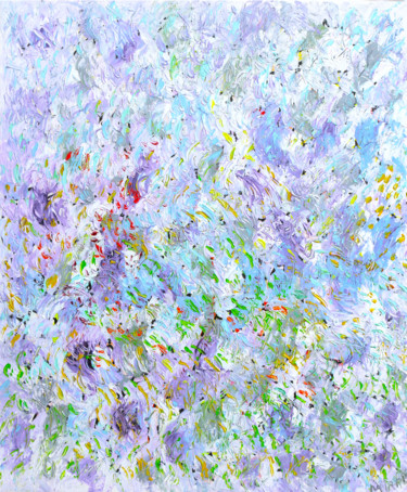 绘画 标题为“PAYSAGE SAGE1” 由Jean Mirre, 原创艺术品, 油 安装在木质担架架上