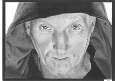 Drawing titled "Tobin Bell" by Katarina Grbic, Original Artwork, Pencil