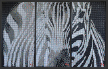 Artisanat intitulée "Mosaïque tryptique…" par Arty, Œuvre d'art originale