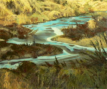 Painting titled "Second image of a b…" by Emilia Amaro, Original Artwork, Oil