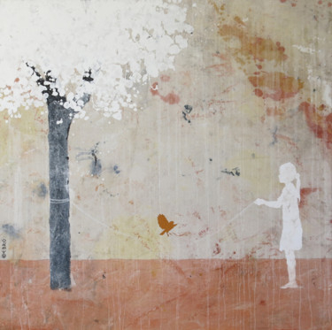 Peinture intitulée "un jeu sans fin (5)" par Ebro, Œuvre d'art originale