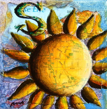 Painting titled "SOLCITO" by Marcelo Novo, Original Artwork
