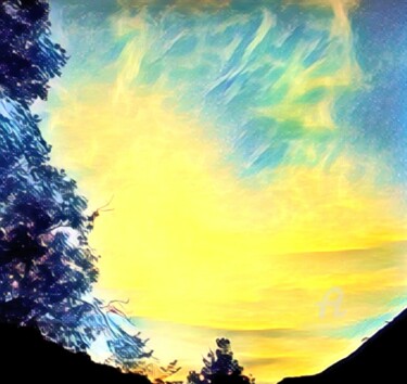 Photographie intitulée "AURORE DANS LES PYR…" par Grafi, Œuvre d'art originale