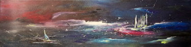 Peinture intitulée "Arrivée" par Sandrine Chalot, Œuvre d'art originale, Acrylique