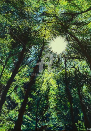 Peinture intitulée "Percée" par Gaïdg, Œuvre d'art originale, Acrylique Monté sur Châssis en bois