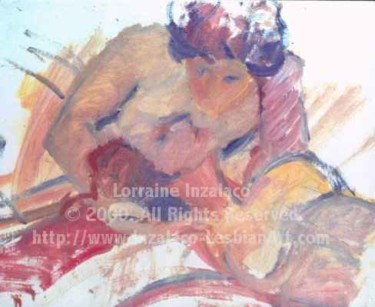 "Beckoned Embrace" başlıklı Tablo Lorraine Inzalaco tarafından, Orijinal sanat, Petrol Karton üzerine monte edilmiş