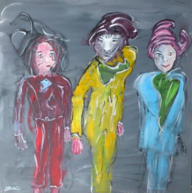 Peinture intitulée "aux-libertes-de-l-i…" par Bruno Briatte, Œuvre d'art originale, Acrylique