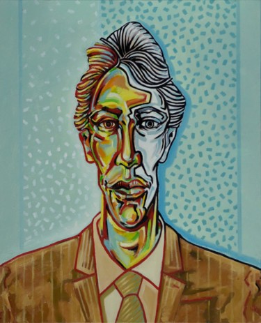 Peinture intitulée "double face" par Pascal Buffard, Œuvre d'art originale