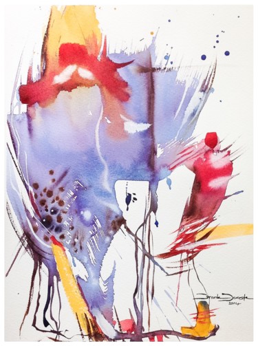Painting titled "The perigrinations…" by Frank Jooste, Original Artwork, Watercolor