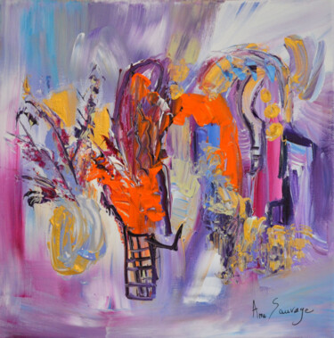 Peinture intitulée "le-magicien-des-fle…" par Âme Sauvage, Œuvre d'art originale, Acrylique