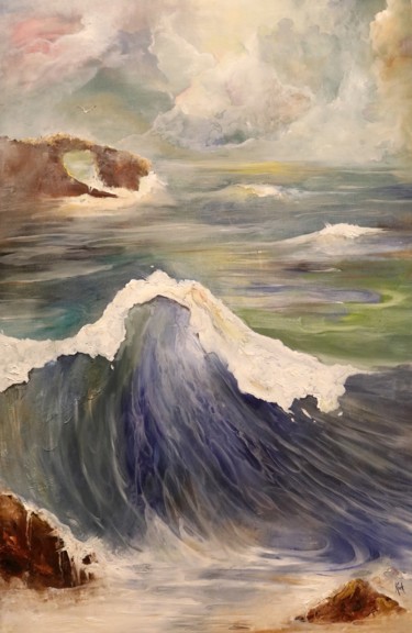 Peinture intitulée "Capturing resonance" par Kirk Ruse, Œuvre d'art originale, Huile