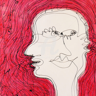 Peinture intitulée "Sur le fil" par Bruno Antony-Thouret (bruno antony), Œuvre d'art originale, Acrylique