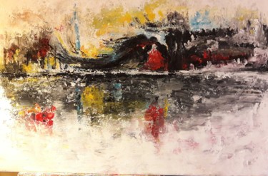 Unknowed Land Peinture intitulée "Unknowed Land" par Christiane Guerry, Œuvre d'art originale, Acrylique Monté sur Châssis en bois
