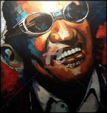 绘画 标题为“Ray Charles” 由Laurence Clerembaux, 原创艺术品