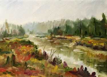 Oil Painting Landscape Artwork Oil Painting.jpeg Peinture intitulée "Oil Painting Landsc…" par Vsevolod Chistiakov, Œuvre d'art originale, Huile