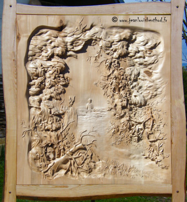 Brume Sculpture intitulée "Brume" par Jean-Louis Berthod, Œuvre d'art originale, Bois
