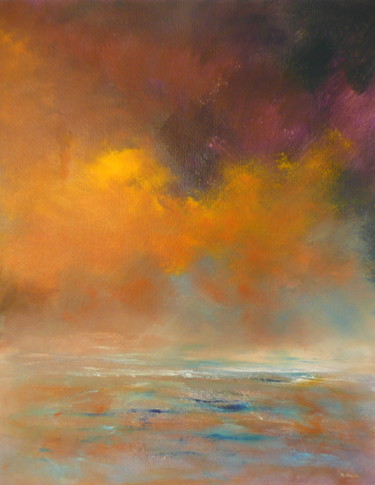 Painting titled "Cache-Cache" by Véronique Heim, Original Artwork, Acrylic