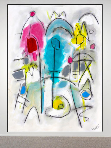 Malerei mit dem Titel "GLAD" von Jean Mirre, Original-Kunstwerk, Öl