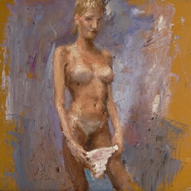 Painting titled "Ciel" by Manuel Leonardi, Original Artwork, Oil