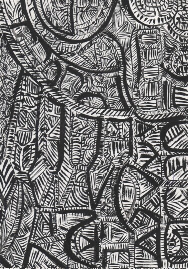 Peinture intitulée "03-tere.jpg" par Teretoma Tapi, Œuvre d'art originale, Gouache