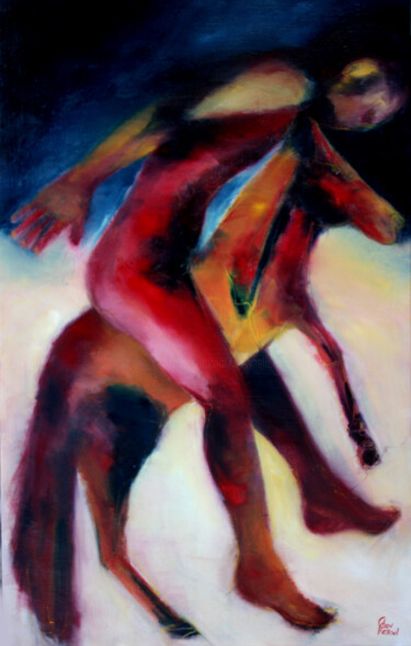 Peinture intitulée "INDOMPTABLE" par Dov Melloul, Œuvre d'art originale, Huile
