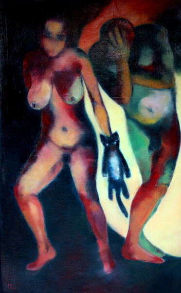 Peinture intitulée "EMPREINTE" par Dov Melloul, Œuvre d'art originale, Huile