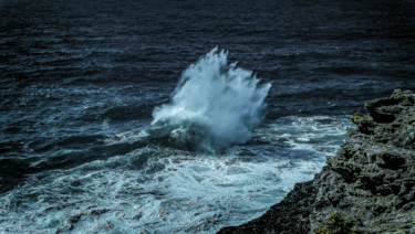 BELLE ILE EN MER, VAGUE,  AIGUILLES DU PORT COTON