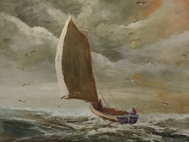 Pintura titulada "Marinas (12)" por Ramón (R. Marín), Obra de arte original