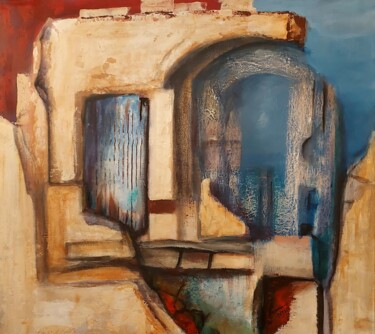 Malerei mit dem Titel "Ruine2" von Abdelouahed Ghanemi, Original-Kunstwerk, Acryl