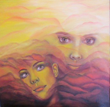 Peinture intitulée "We are..." par Alix, Œuvre d'art originale, Huile
