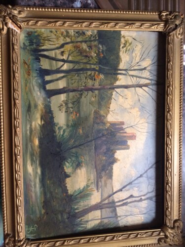 Pittura intitolato "Antigüedad" da Facevedo Castaeda, Opera d'arte originale, Smalto