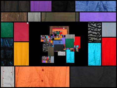 Arts numériques intitulée "Robot-aux-Textiles.…" par Jean-Luc Perrault, Œuvre d'art originale, Photo montage