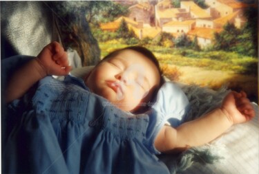 Photography titled "Bébé rêve d'un mond…" by Anne D'Orion, Original Artwork