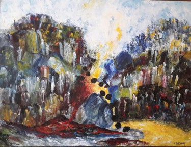 ET APRES... Peinture intitulée "ET APRES..." par Christiane Guerry, Œuvre d'art originale, Acrylique Monté sur Châssis en bois