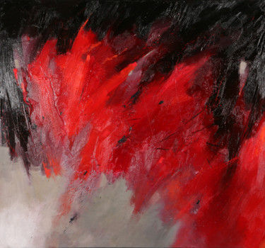 Malerei mit dem Titel "'Können Tränen mein…" von Jan Aanstoot, Original-Kunstwerk, Öl
