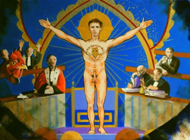 Peinture intitulée "N° 995 "- J'étais d…" par R. Cavalié, Œuvre d'art originale, Autre Monté sur Châssis en bois