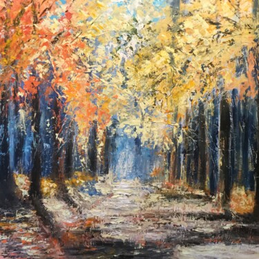Painting titled "La promenade" by Anne Vignau, Original Artwork