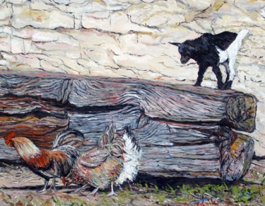 Le chevreau dans la basse-cour