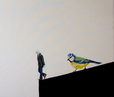 Peinture intitulée "Désespoir" par Wilcox, Œuvre d'art originale, Huile Monté sur Châssis en bois