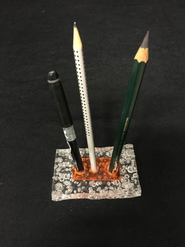 Sculptuur getiteld "Ice Orange A 3 (por…" door Cristina Marquès, Origineel Kunstwerk, Objecten