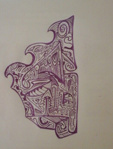 Peinture intitulée "##T€R€###TTT...$$" par Teretoma Tapi, Œuvre d'art originale, Autre