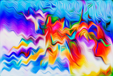 Arte digital titulada "Pink Thunder.jpg" por Decolorado, Obra de arte original, Pintura Digital