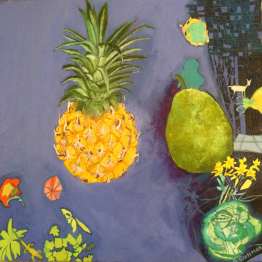 Peinture intitulée "BEAUTIFUL FRUIT" par Rebecca De Figueiredo, Œuvre d'art originale, Huile