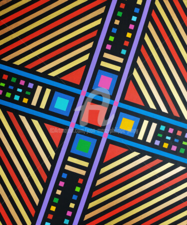 Peinture intitulée "TEMPS X" par Jean-Marc Philippe (Jimpy), Œuvre d'art originale, Acrylique