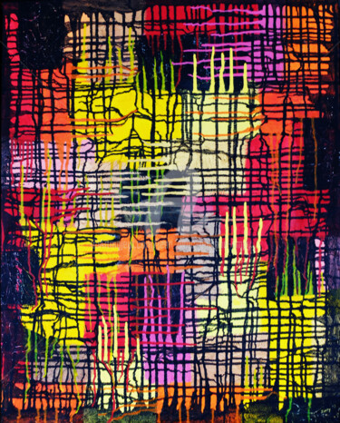 Peinture intitulée "LA DÉCHIRURE" par Jean-Marc Philippe (Jimpy), Œuvre d'art originale, Acrylique